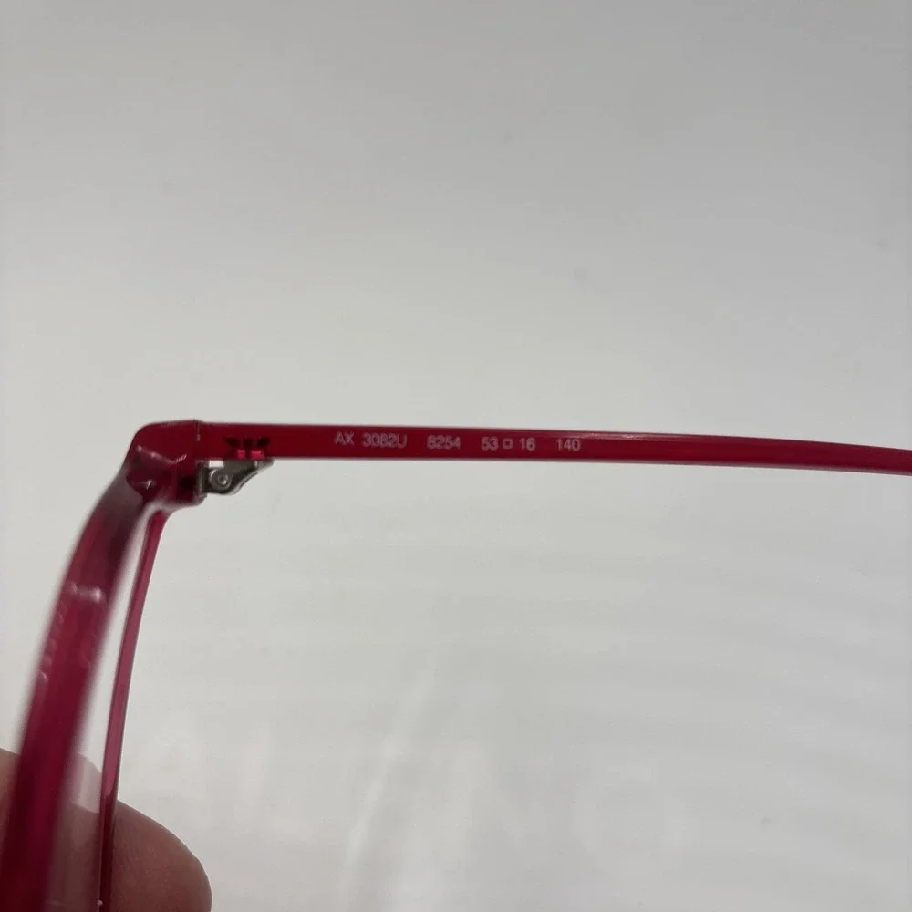 ARMANI EXCHANGE AX 3082U 8254 CRYSTAL RED AUTHENTIC EYEGLASSES 53-16-140 #C242